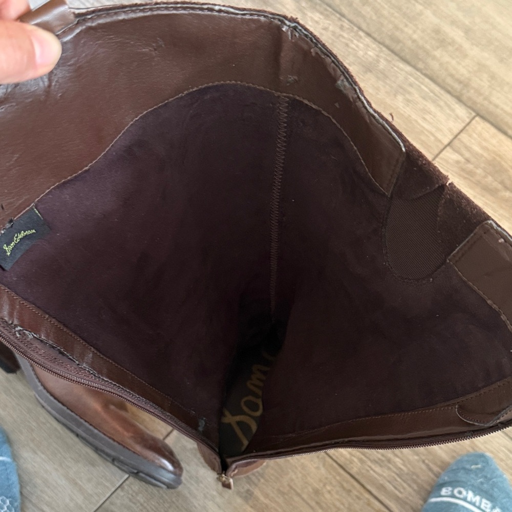 Sam Edelman Brown Suede and Leather Boots - Picture 11 of 13
